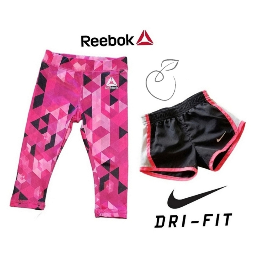 NIKE & REEBOK INFANT'S ATHLETIC BOTTOMS 12 MOS
